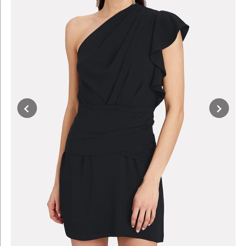 IRO Bonzac Draped One-Shoulder Dress